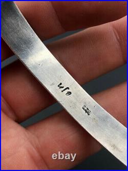 Vtg Navajo Ingot Heavy Sterling Silver Stamped CARINATED Cuff Bracelet 59g