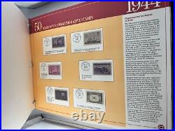 Vtg Postal Commemorative Society 50 Years Of US Commemorative Stamps 90 Pages