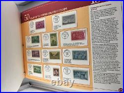 Vtg Postal Commemorative Society 50 Years Of US Commemorative Stamps 90 Pages