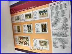 Vtg Postal Commemorative Society 50 Years Of US Commemorative Stamps 90 Pages