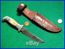 Vtg Sheath R. H. RUANA COLLECTORS 1940's Little Knife Stamp COMPLETE w #1 ORG Case