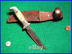 Vtg Sheath R. H. RUANA COLLECTORS 1940's Little Knife Stamp COMPLETE w #1 ORG Case