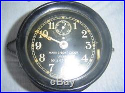 W. W. II U. S. Navy Clock (Dated & Stamped 1941) # 14378 1941