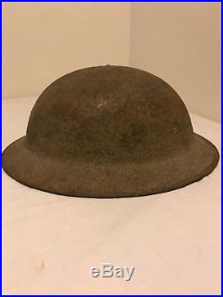 WW1 US P17 Doughboy Helmet 3rd Division Hand Painted Helmet Stamped YU 154