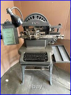 WW2 Graphotype Dog Tag Stamping Machine Model 6381 Addressograph Multigraph WWII