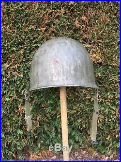 WW2 US M1 Helmet Original. 1944 Stamp Code 998A. Liner And Chinstrap. War Relic