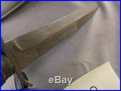WW2 US M3 knife stamped AERIAL / MARINETTE, WIS with scabbard