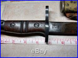 WWI 1918 stamped Remington m1917 bayonet with scabbard