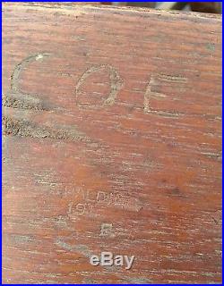 WWI Hotze & Sons Military Issue (McClellan) Calvary Saddle Stamped 1918 Signed