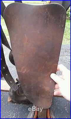 WWI Hotze & Sons Military Issue (McClellan) Calvary Saddle Stamped 1918 Signed