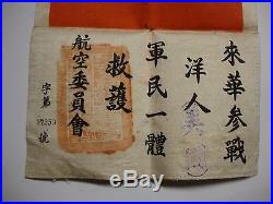 Wwii Cbi China-burma-india U. S. A. /china 2 Blood Chit Flags # Stamped Patches