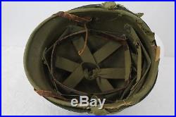 WWII M1 Helmet Hawley Liner Excellent Fixed Bale Front Seam 91D Stamp