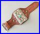 Wide Silver Turquoise Leather Ketoh Bow Guard By BUFFALO withARROW Stamp Buckle