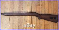 Winchester M1 Carbine Oval Cut High Wood Stock W Ria Eb Stamp Wwii Usgi