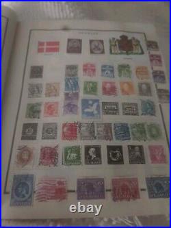 Worldwide Stamp Collection In Vintage 1944 Scott Modern Perfect Album. EXCITING