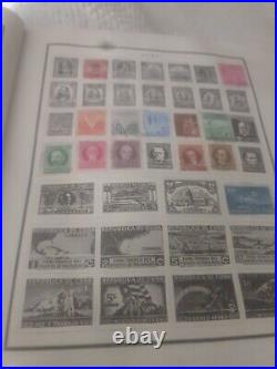 Worldwide Stamp Collection In Vintage 1944 Scott Modern Perfect Album. EXCITING