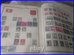 Worldwide Stamp Collection In Vintage 1944 Scott Modern Perfect Album. EXCITING