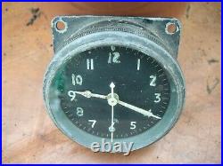 Ww2 raf spitfire lancaster clock ref 6a/1002 dt 1943 am stamp on ba not working