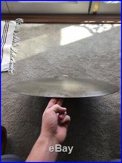 Zildjian RARE 1940s Vintage 22 Trans Stamp Ride Cymbal @2680g (OLD GOLD!)
