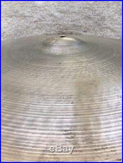 Zildjian RARE 1940s Vintage 22 Trans Stamp Ride Cymbal @2680g (OLD GOLD!)